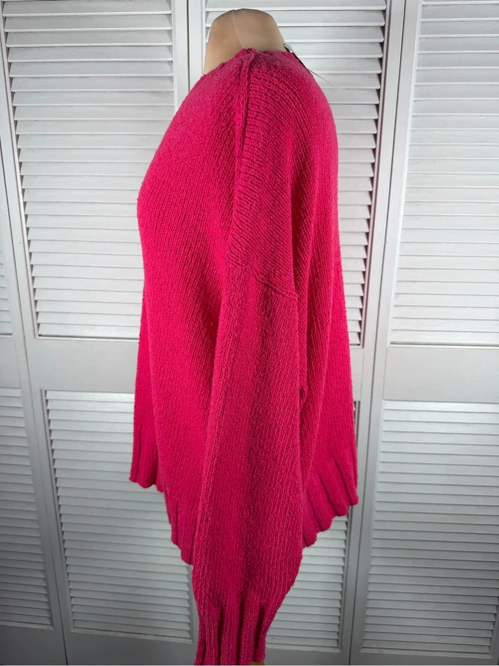 J.Crew Relaxed Crewneck Sweater 2X Pink Textured Boucle Knit NWT BX497